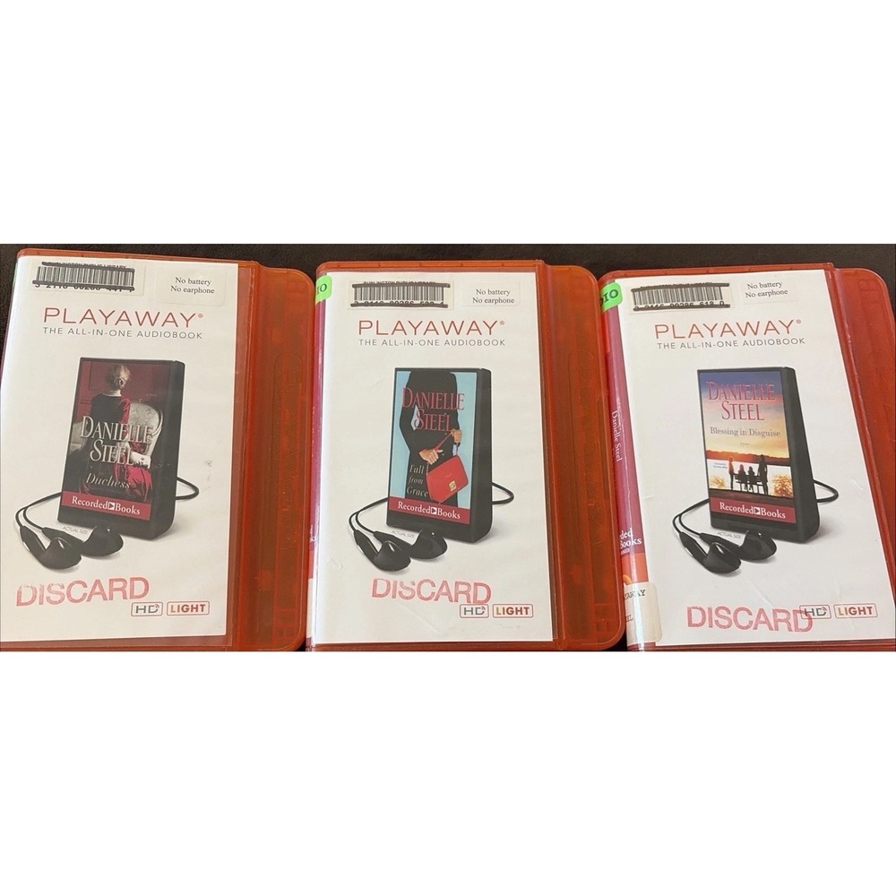 Lot Of 3 Playaway Danielle‎ Steel Audio Books Ex Library Audio Books